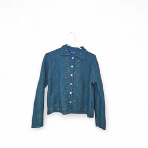 Embroidered Green Jacket